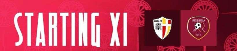Reggina, la formazione ufficiale per la gara contro la Nissa