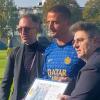 Scafatese, omaggio a Sandro Mazzola prima della sfida con l’Inter U23 | VIDEO