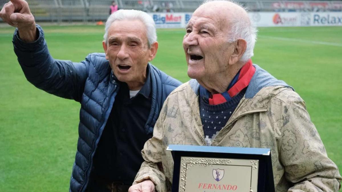 Cent'anni e una vita rossoblù: la Sambenedettese celebra Fernando Manilardi