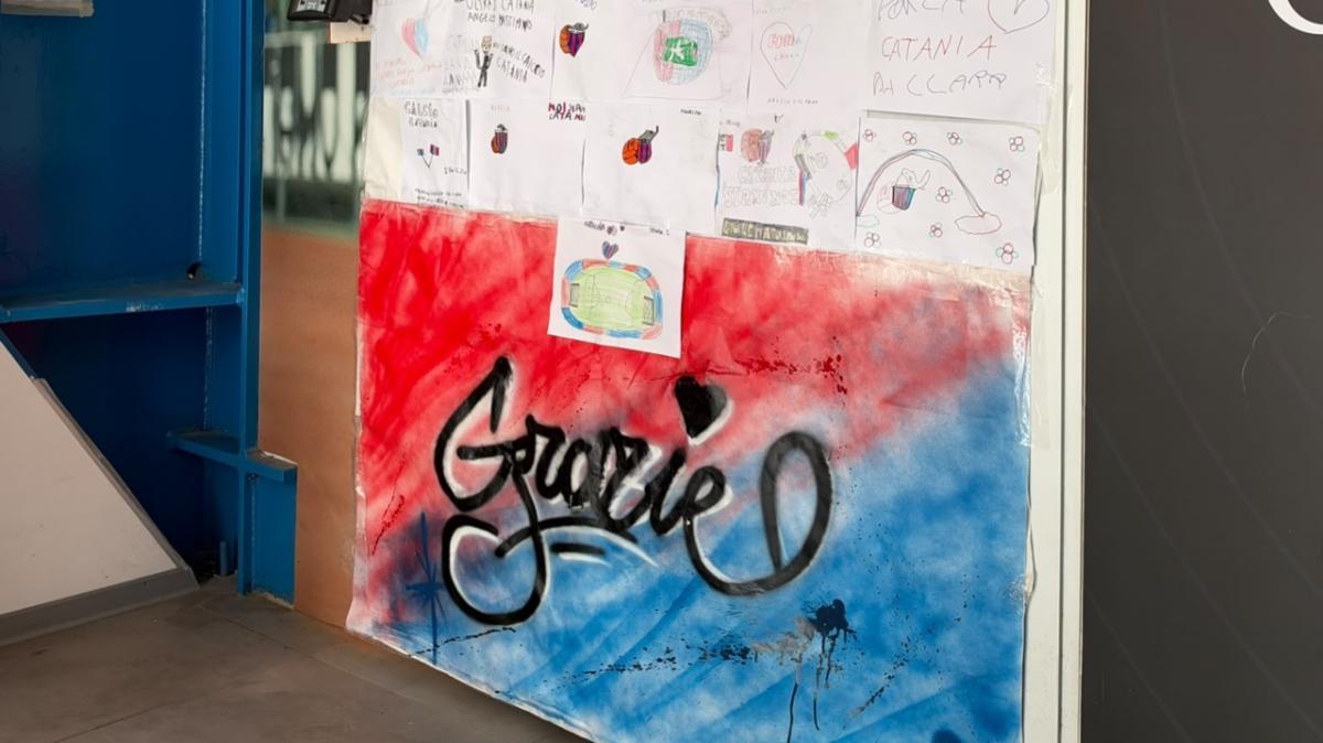 Catania, il "grazie" dei tifosi per l'operazione logo