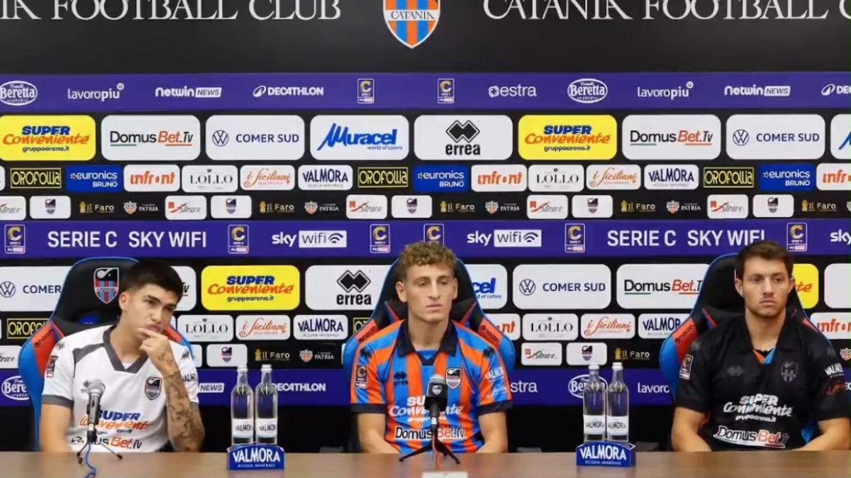 Il Catania accoglie Cavuoti, Torrasi e Vallocchia: "Carica, duttilità e voglia di riscatto"