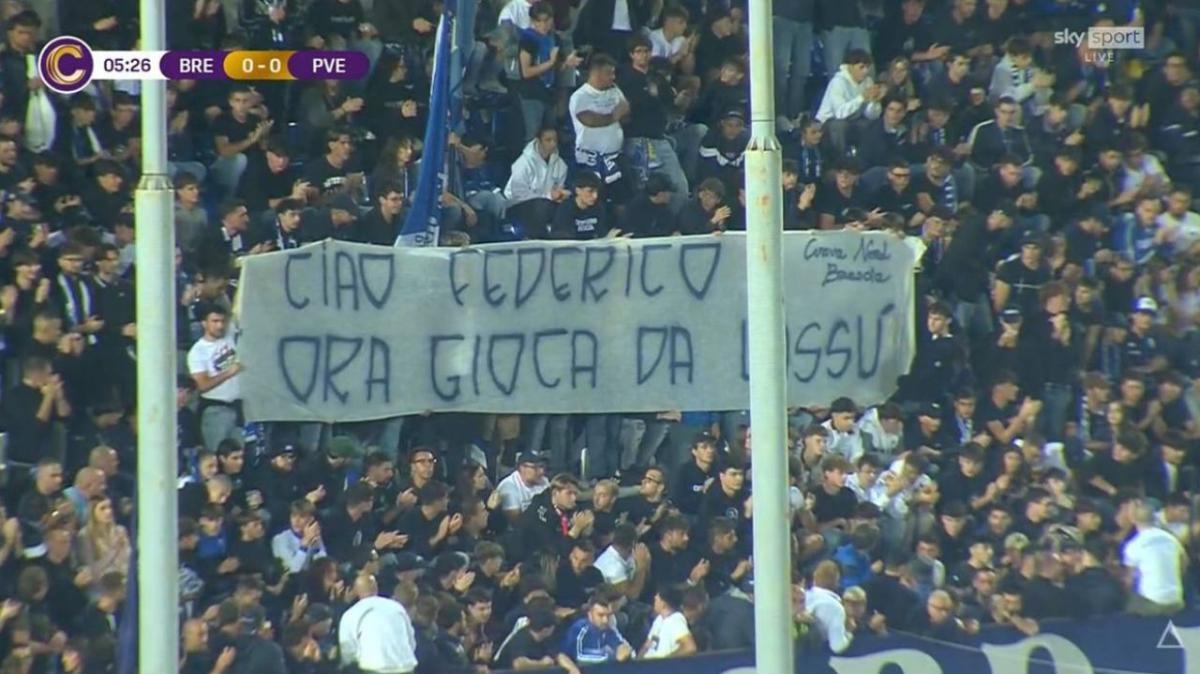 Union Brescia-Pro Vercelli, la Curva Nord ricorda il giovane Federico Tonni