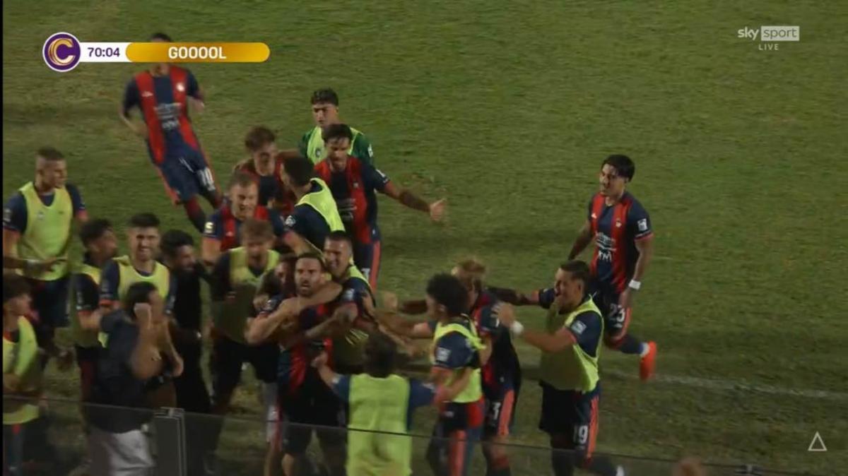 Crotone, da 0-2 a 2-2 in tre minuti: Brignola segna contro il destino