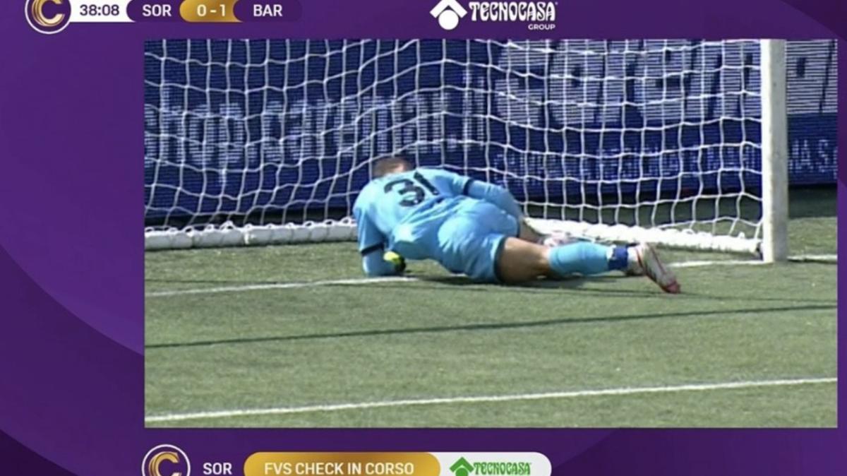 Sorrento-Bari, possibile gol fantasma di Bolzan: cos’è successo