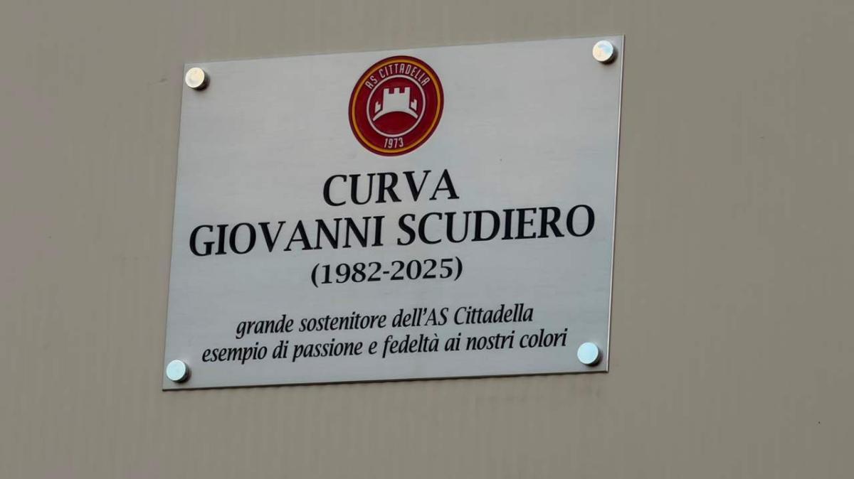 Cittadella, inaugurata la nuova Curva Sud dedicata a Giovanni Scudiero
