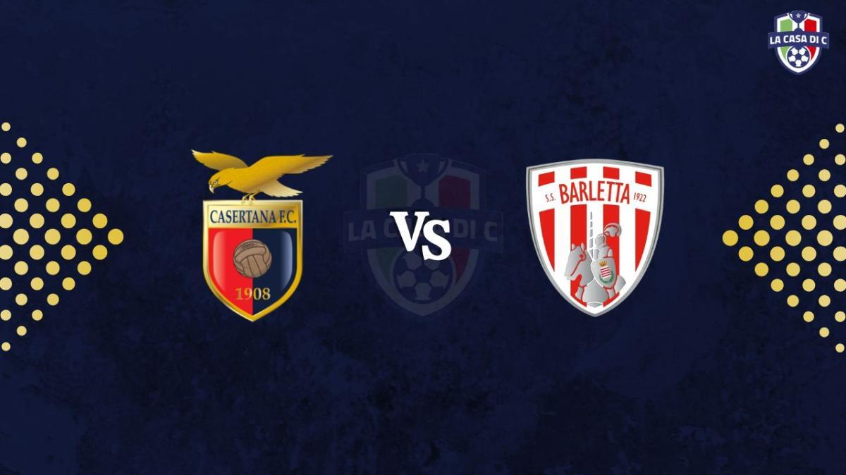 Casertana-Barletta: diretta live testuale, formazioni e tabellino