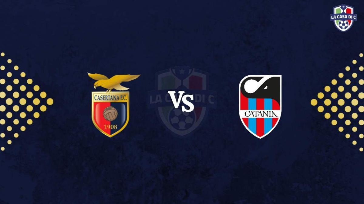 Casertana-Catania 1-2: il tabellino e la diretta della partita