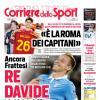 Lazio, la prima pagina del Corriere dello Sport: "Re Davide" - FOTO