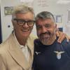 Lazio, Massimo Maestrelli incontra Gattuso: "Forza Rino!" - FOTO