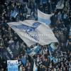 Sassuolo - Lazio, squadra sotto il settore ospiti: il gesto di Gattuso