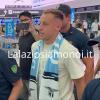 Lazio, il video dell'arrivo di Frattesi a Fiumicino - VIDEO