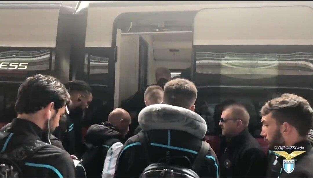 Milan - Lazio, i biancocelesti sono arrivati a Milano