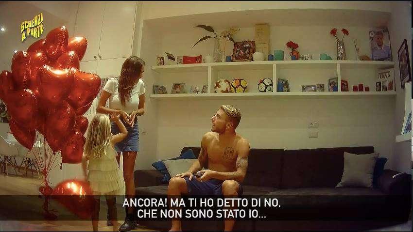 Lazio, Immobile a "Scherzi a parte": "Ma vaff... mi avete fregato!". Poi racconta l'aneddoto del tagliaerba...
