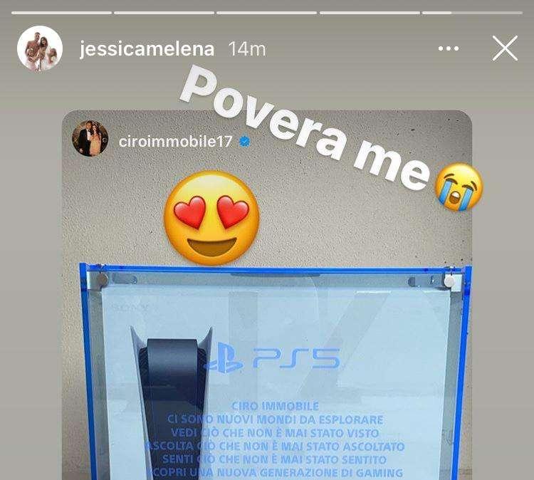 Lazio, è arrivata la nuova PlayStation di Immobile. Jessica: "Povera me"