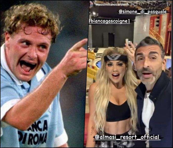 Gascoigne, la figlia Bianca a 'Ballando con le Stelle'. E la modella "esulta" come papà Paul... 