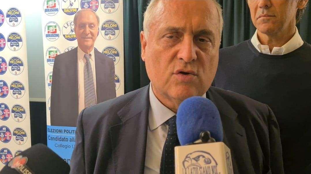 Lazio, Lotito rappresenterà il Molise in Senato: "Non deluderò le aspettative!" - VD