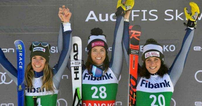 Sci, Italia show nella discesa di Bansko: podio con tre azzurre