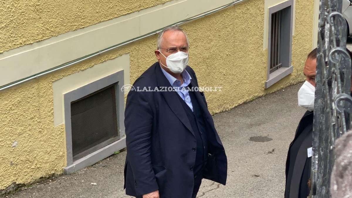 Lazio, Lotito a Formello per incontrare Sarri e Tare: vertice su Correa e non solo