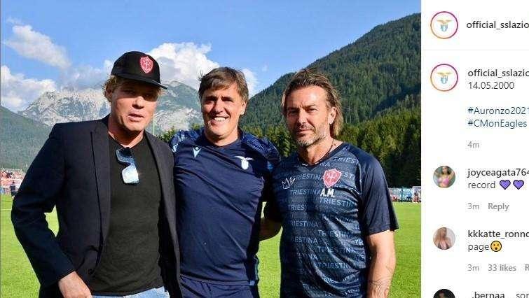 AURONZO GIORNO 14 - Lazio-Triestina, in tribuna Miccoli e i "3" del 14 maggio del 2000