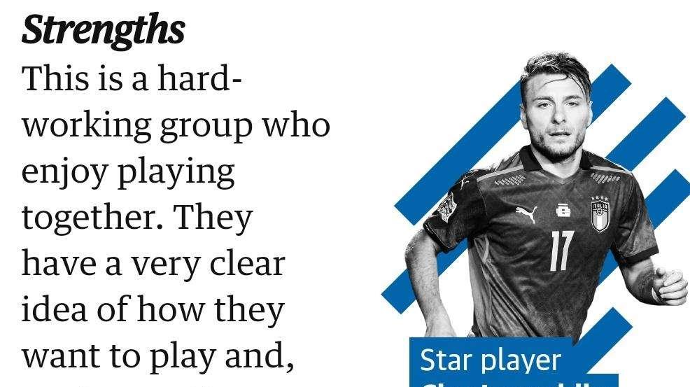 The Guardian e le stelle dell’Europeo: per l’Italia c’è Ciro Immobile - FOTO