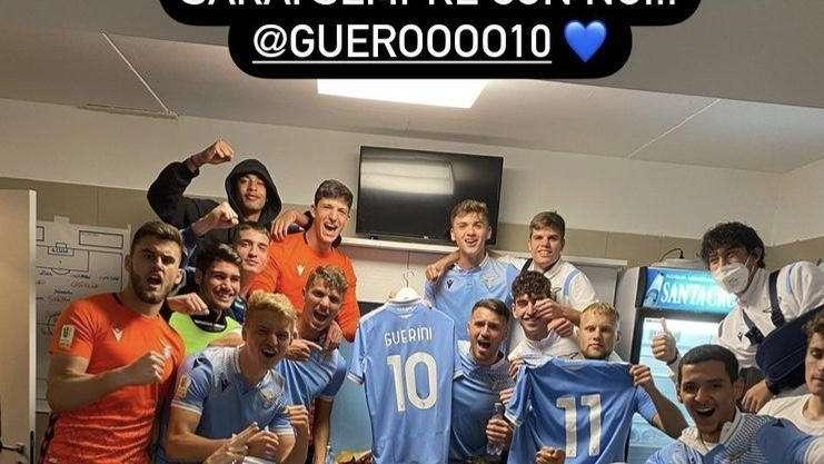 Lazio Primavera, finale di Coppa Italia nel segno di Guero: la dedica dei compagni - FOTO