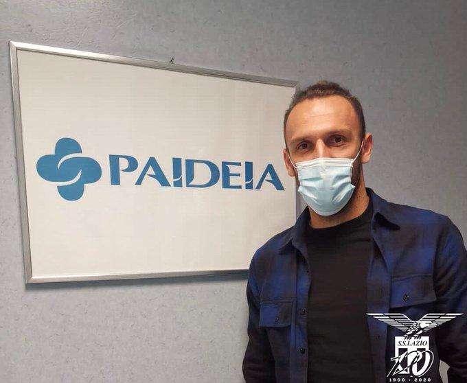 Lazio, Muriqi in Paideia per dei controlli strumentali - FOTO