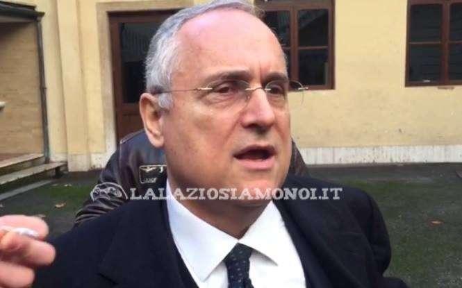 Lazio, Lotito: "Il mercato? Il nostro obiettivo è rinforzare la squadra, non indebolirla" - VIDEO