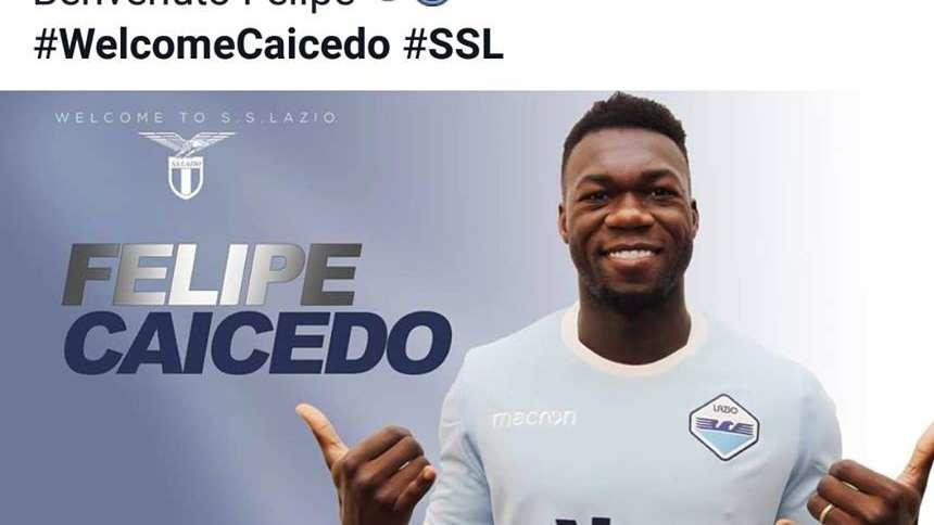 UFFICIALE - Felipe Caicedo è un nuovo giocatore della Lazio: ecco i comunicati delle società