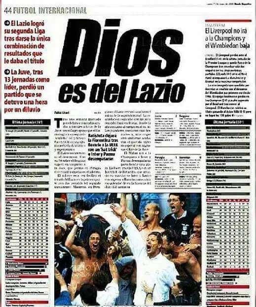"Dios es del Lazio": chissà cosa titolerà ora Mundo Deportivo?