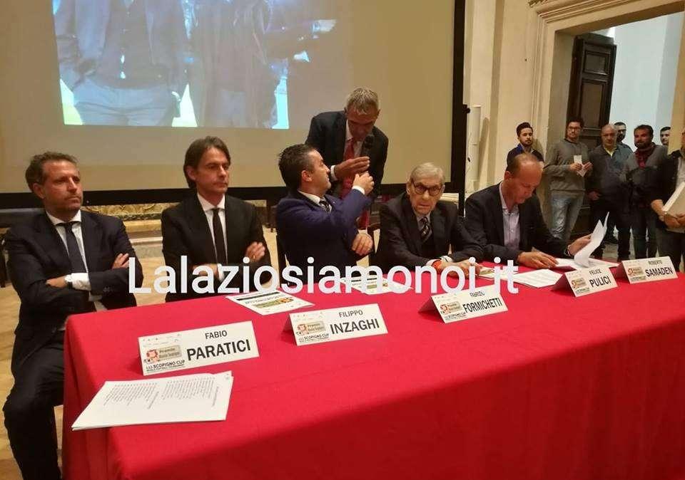 RIVIVI IL LIVE - Lazio, Immobile e Murgia insigniti del Premio Scopigno. Presente Pippo Inzaghi - FOTO&VIDEO