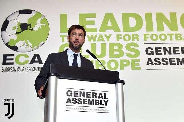 ECA, ufficiale il board 2019-2023: Andrea Agnelli rieletto presidente