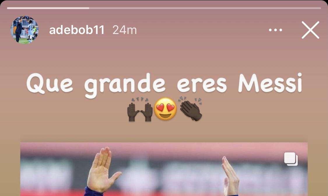 Messi segna e dedica l’esultanza a Maradona, Adekanye lo esalta sui social - FT