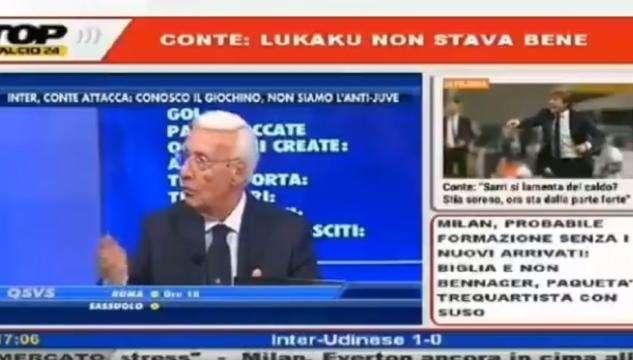 Opinionista: “Per fermare Lukaku gli devi dare 10 banane”. Licenziato - VID