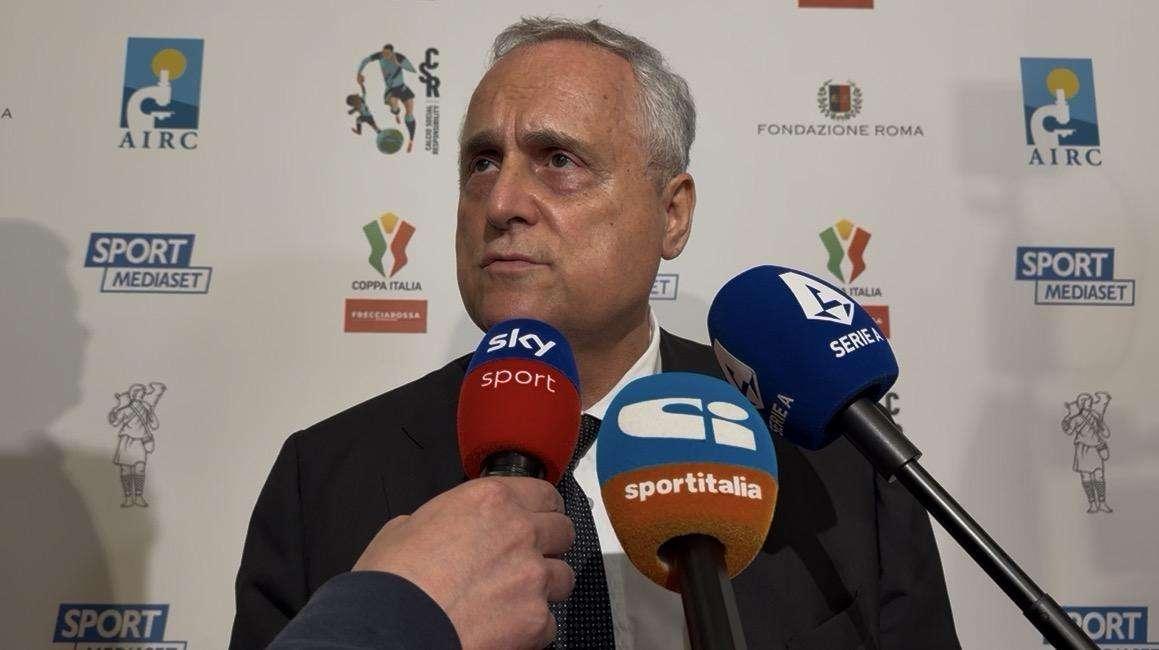 Lazio, Lotito: "Ci vedevano salvi per caso, ora smentiamo le voci negative"
