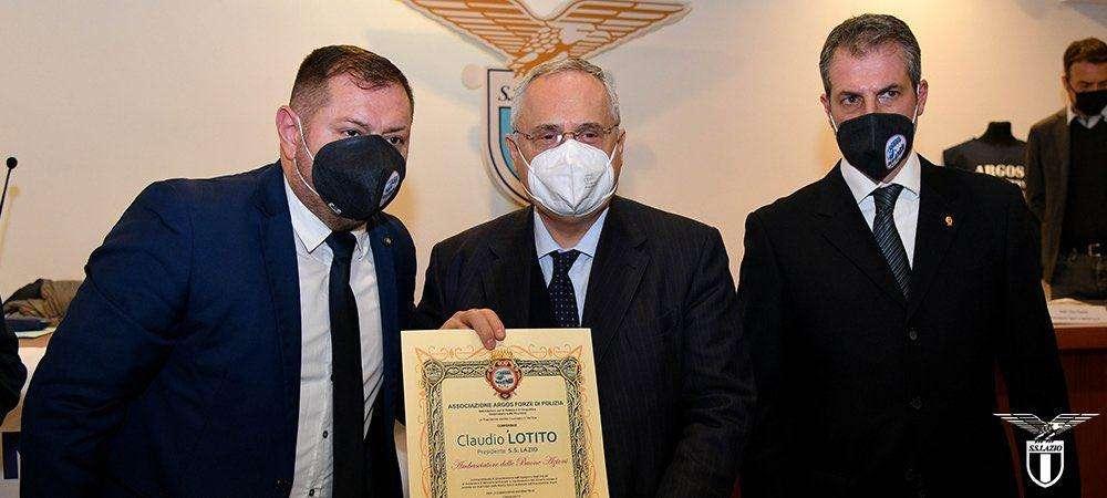 La Lazio riceve il Premio Fair Play 2021: la consegna prima del match col Parma