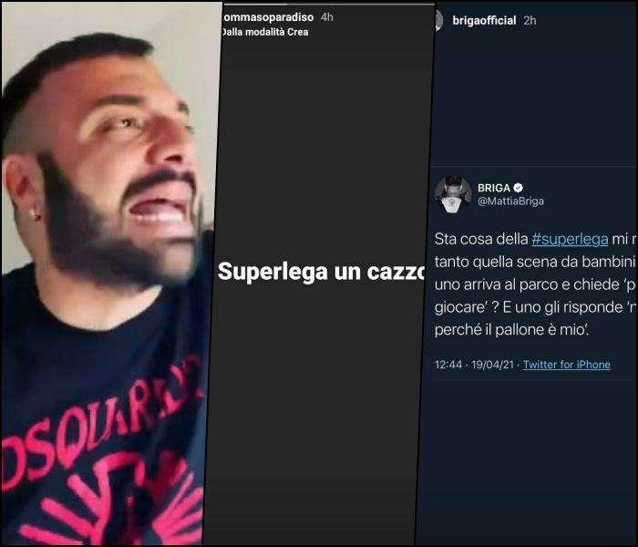 "Il calcio è morto", tutti contro la Superlega. E i tifosi laziali celebri non fanno eccezione... - FOTO