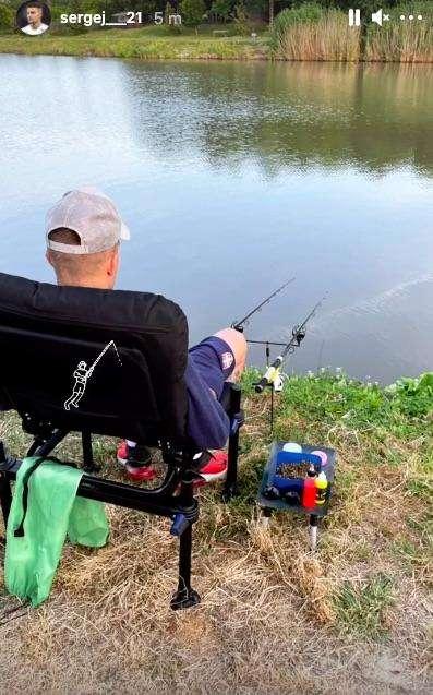 Lazio, Milinkovic e la pesca: vacanze all'insegna del relax - FOTO