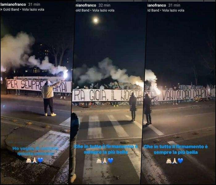 Lazio, sulla Togliatti il saluto a Daniel Guerini: "Per sempre il nostro vanto. Ciao campione!" - VIDEO