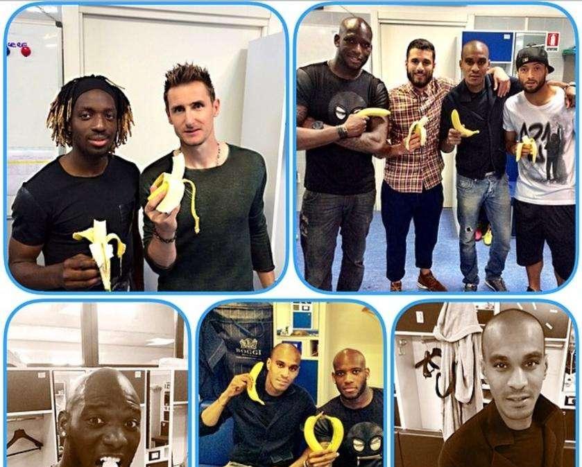 Anche la Lazio s'immortala negli scatti antirazzismo - FOTO