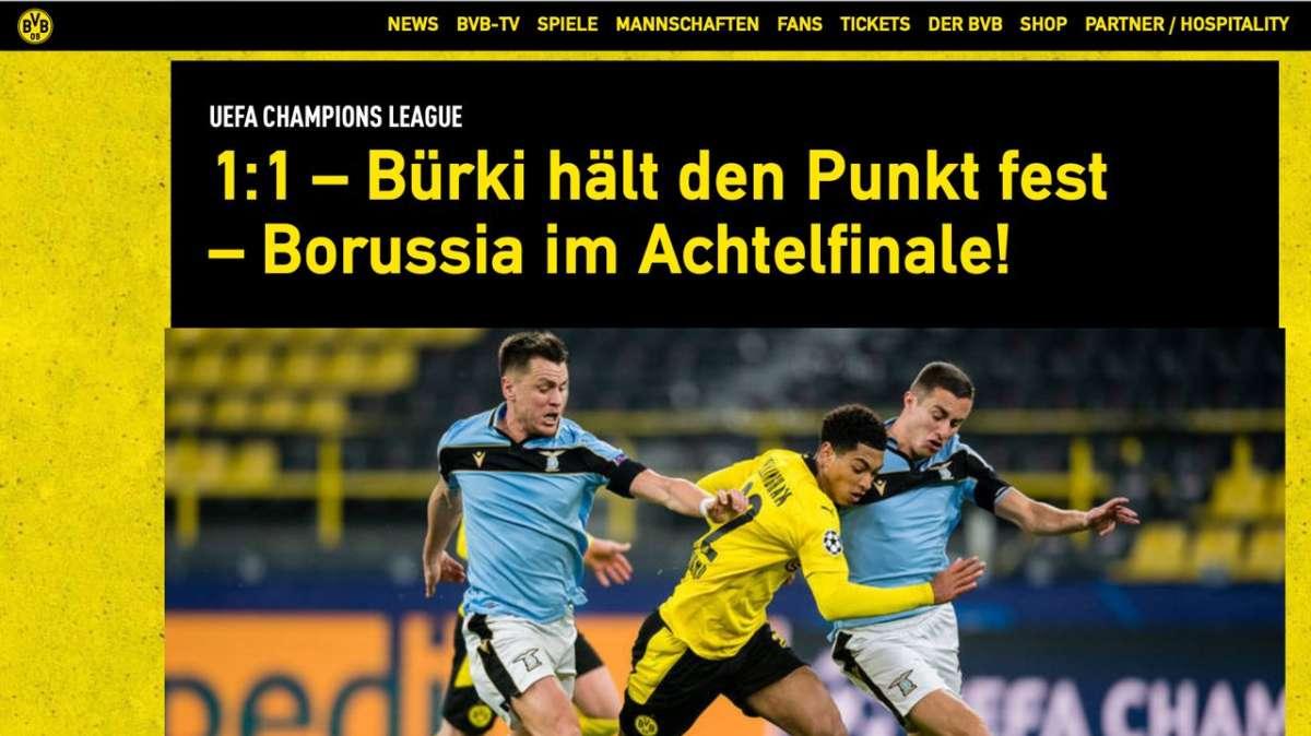 B. Dortmund - Lazio, in Germania si esalta la prova del portiere: "Bürki porta un punto" 