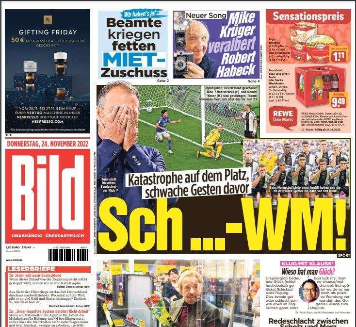Germania Mondiali | I giornali contro Flick e la Nazionale: "È una me**a!"