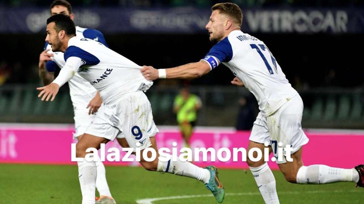 Lazio, la carica di Immobile: "Mai mollare!" - FOTO 