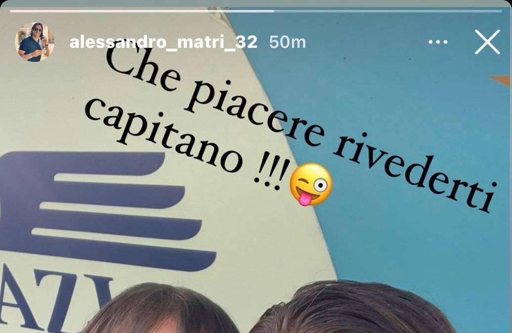 Lazio, Matri ospita a Formello Daniele Conti: "Che piacere rivederti capitano!" - FT
