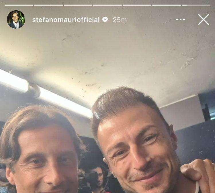 Lazio, Mauri e Radu festeggiano il 26 maggio: la foto dentro l'Olimpico