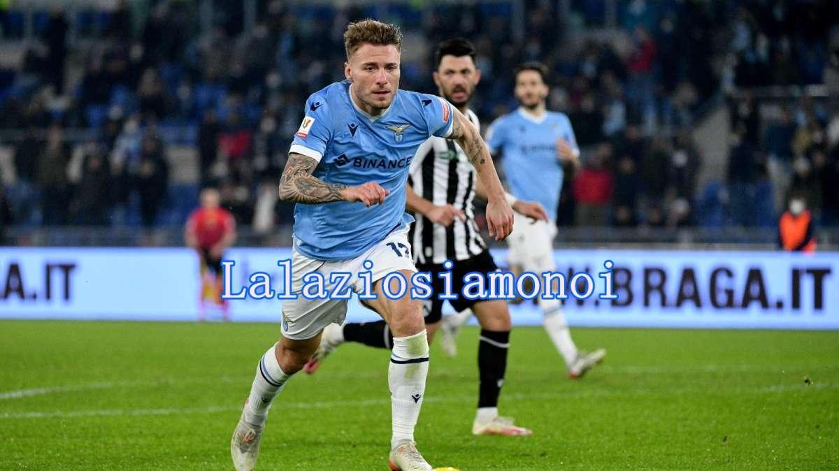 Lazio, gol all'Udinese e un calcio alle critiche: il buongiorno di Immobile - FOTO