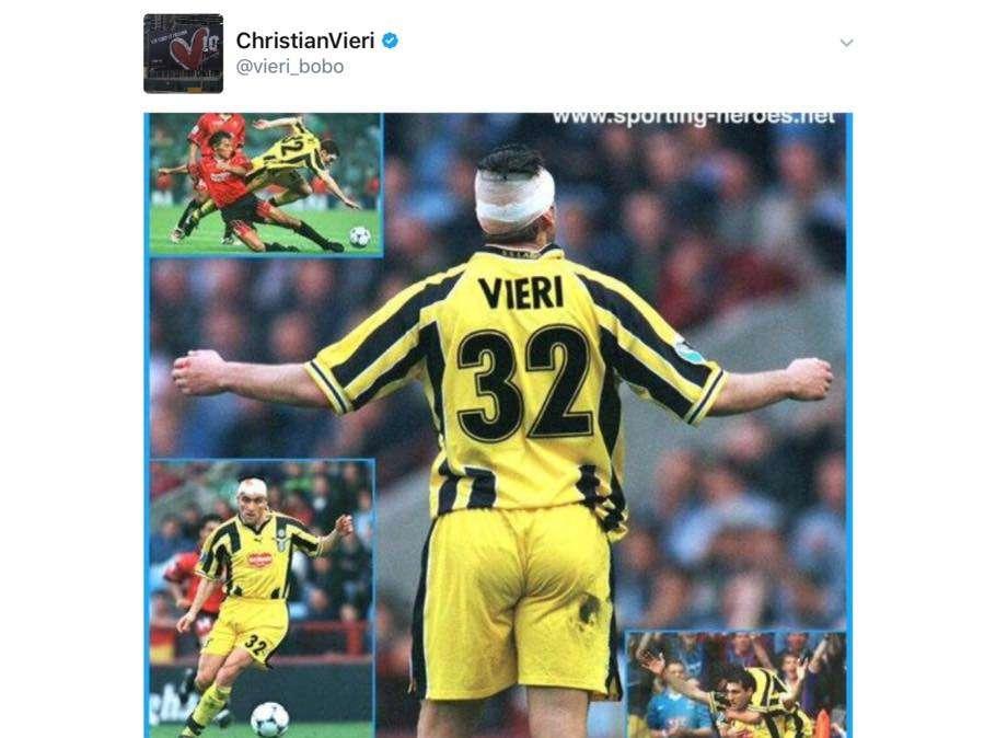 Amarcord Vieri: Bobo posta la foto della vittoria in Coppa delle Coppe - FOTO