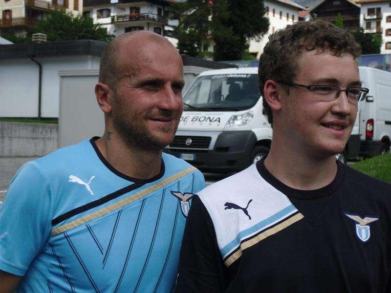 Lazio - Feyenoord, Tommaso Rocchi presente alla festa biancoceleste - FOTO