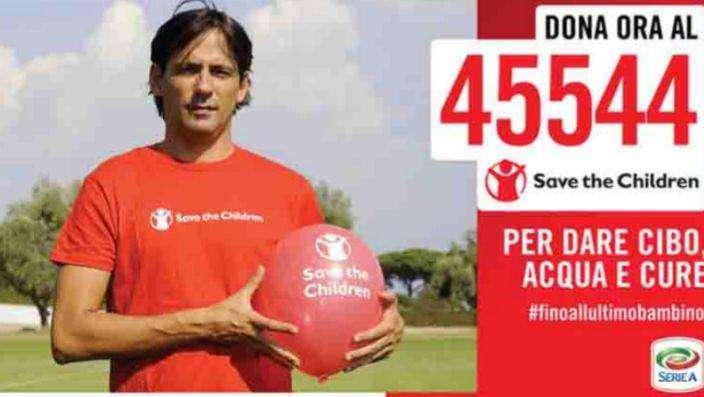Save The Children e la Serie A ancora insieme: Inzaghi tra i volti della campagna "Fino all'ultimo bambino"
