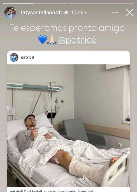Infortunio Patric, Castellanos vicino al compagno: "Ti aspettiamo" - FOTO
