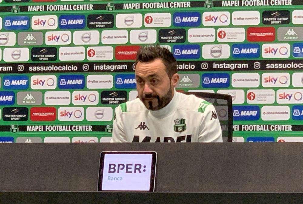 Sassuolo, De Zerbi: "Lazio tra le squadre più forti, ma faremo la nostra partita"